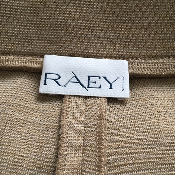 Elegant Wide Leg, Bell Bottom Tan Trousers - Picture 6 of 6